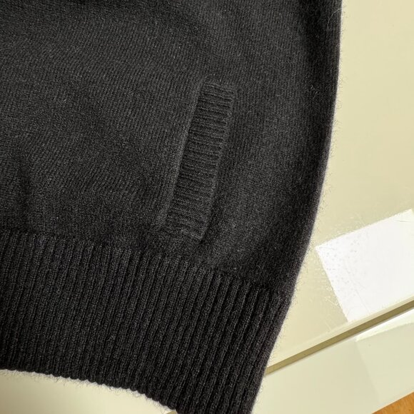 Cashmere101 100% Cashmere Bomber Zip Cardigan - Picture 9 of 10